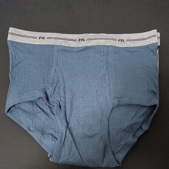 Vintage Fruit of the Loom Ribbed Briefs Mens L - 38-40  3 Pack - Picture 4 of 9